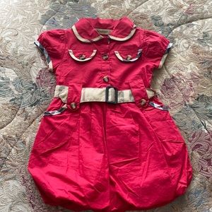 Girls Authentic Burberry dress